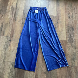 Women Zenana Pants Size S Blue